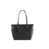 Michael Kors Charlotte Saffiano Leather Large Top Zip Tote - Black