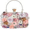 Beaded Purses for Women Gold Black Clutch Evening Bags Flower Clutch Cocktail Purses for Women Wedding Guest