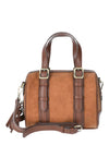 Time and Tru Women's Melissa Satchel Handbag, Cognac