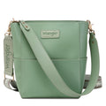 Montana West Women√¢¬Ä¬ôs Wrangler Bucket Crossbody Purse with Organizer Insert, Pixie Green