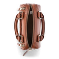 Madden NYC Women's Multi Zipper Barrel Bag, Cognac